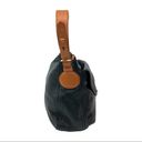 Lauren by Ralph Lauren "Asher" Hobo Black Tumbled Leather Shoulder Bag Photo 5