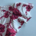 Free People  Floral Wrap Mini Dress Ruffle Cap Sleeve Tie Bow Viscose Flower EUC Photo 9