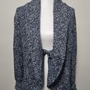 DKNY  Jeans Blue Marled Shawl Collar Cardigan Size Small Photo 0