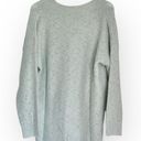 Nine West NWT  Women’s V Neck Tunic Sweater Light Blue Gold Shimmer Size Medium Photo 2