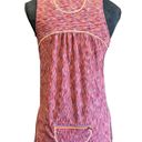 Athleta Gem Pop Space Dye Run Tank Tops size Medium  Orange Multi Color Photo 2