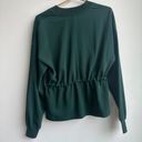 Ted Baker  Biianka Forest Green Cinch Waist Zipper Front Utility Blouse size 1 / Photo 7