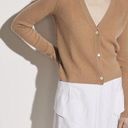 Vince  Cashmere Raglan Sleeve Tan Cardigan Sweater Button Front Womens Size L Photo 0