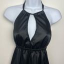 Guess  Halter Satin Mini Dress Size Small in Black Y2K style Photo 2