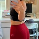 Butter Soft Red  High Waisted Workout Leggings Photo 2