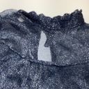 Luna  Rae Blue Shimmery Sleeveless Blouse Size Large New Photo 4