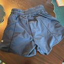 Lululemon Navy  shorts, size 2. 4 inch inseam. Photo 1