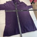 J.Jill  Sweater Womens XL Purple Turtleneck Wool Cashmere Tunic Italian Yarn Knit Photo 1