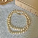 American Vintage Vintage “Mairi” Champagne Pearl Necklace 25” Gold Marquise Fishhook JAPAN Classic Photo 9