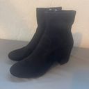 Unisa  Faux Suede Black Block Heeled Booties Size 9 Photo 2