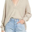 Free People  Sweater Size XS Marlie Pullover Oversized V Neck Boxy Oversized Knit Photo 0