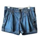 Ralph Lauren  Polo Jean Denim pleated front shorts. Size 6 Photo 0