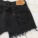 Levi’s 501 Black Denim Cutoff Shorts Waist 32 Photo 4