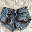 Free People Distressed Denim Shorts Photo 0