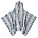 Joie NWT Soft  Pippina in Porcelain Santiago Striped Hooded Poncho Sweater M $188 Photo 4