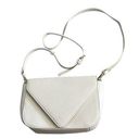 Francesca's White Crossbody Bag with Gold Chain Photo 0