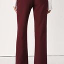 Lulus  Minding My Business High Rise Split Hem Pants Womens Sz XS Burgundy Red Photo 7