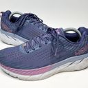 Hoka Womens Clifton 5 Purple Lace Up Athletic Sneakers Photo 0