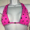 PINK - Victoria's Secret Victoria’s Secret Pink Reversible Bikini Set Polka Dot Hot Pink Tiffany Blue Photo 5