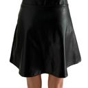 Juicy Couture  Black Faux Leather Short Edgy Mini Skirt ~ Women's Size LARGE Photo 4