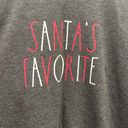 Rae Dunn Grey “ Santa’s Favorite “ Long Sleeve Small Photo 2