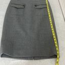 J.Crew  Gray Wool Patch-Pocket Pencil Skirt Size 4 Photo 9