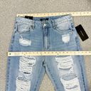 American Bazi  Distressed Boyfriend Jeans Hollywood Graffiti Blue Large Photo 9