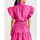 Derek Lam  10 Crosby Finne Ruffled Wrap Tiered Mini Dress in Pink 38 Womens Photo 1