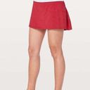 Lululemon  Pace Rival Tennis Golf Active Skirt Skort Mini Red Scarlet 4 Photo 0