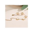 Gold Plated Clover Lucky Bracelet for Women 18K Gold Plated Clover Lucky Photo 3