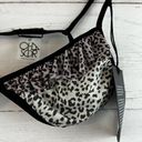 Chaser  Leopard Print Sheer Triangle Bralette Size M Photo 3