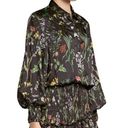 Alexis   Rianna Long Sleeve Floral Dress Black flounce botanical Medium Photo 0