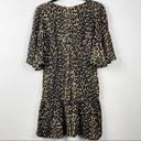 Faithfull the Brand  Leopard Cheetah Print Ruffle Swing Mini Dress Size Small 4 Photo 6