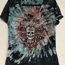 Affliction  Black Label Womens Skull Multicolor Shirt Size Large Photo 0