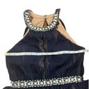 Jodi Kristopher  Navy Tulle Jeweled Mini Dress Size 3 Photo 7