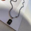 Good Luck Pendant Necklace for Men Women Streetwear Unisex Hip Hop Style Silver Photo 3