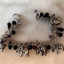 Onyx 7” Elephant Charm Bracelet with Black  Photo 0