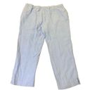 J.Jill  100% Linen Wide Leg Crop Pull-On Pants Size Large Lagenlook Photo 1