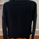 Lululemon Black Merino Wool Mock Neck Sweater, Size 4 Photo 1