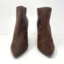 Shoedazzle  Brown Ashley Pointed Toe Wedge Ankle Booties Photo 8