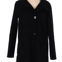 Ralph Lauren Lauren  Black Wool Blend 3 Button Up Stand Up Collar Coat Size XS Photo 1