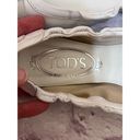 Tod's  White Leather And Suede Ballet Flats Size 37 1/2 (U.S. 7 1/2) Photo 6