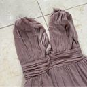 Lulus  Taupe Maxi Dress Flowy Sz Small Photo 3