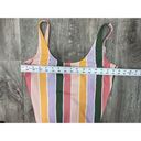 Hollister  STRIPED ONE PIECE BATHING SUIT SWIM Size Medium Cheeky High Leg Photo 2