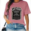 Moda Last night Morgan Wallen Graphic T-Shirt Country Music Casual 2XL New Photo 1