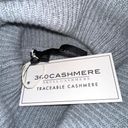 360 Cashmere NWT  Skull Cashmere Turtleneck Gray Knit Cashmere Sweater XS Photo 2