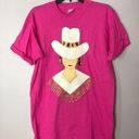 Fruit of the Loom The Girl From Ipanema Tee: RARE 1980s Vintage Unisex Western Cowgirl Jeweled top Photo 0