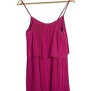 BCBGeneration  Pleated Popover Mini Dress in Pink Size S Photo 9