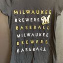 Gear for Sports Milwaukee Brewers Baseball Tee T-Shirt Top Womens Size Small Graphic Logo Sport Photo 1