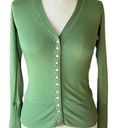 Zenana Outfitters  Green Snap-up Cardigan Sweater ~ Size M Photo 2